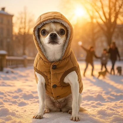 Dog Coat Winter Reversible Jacket | Waterproof, Warm & Double-Sided Wearable