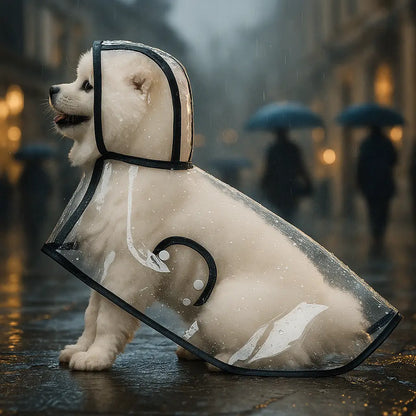 Transparent Dog Coat Raincoat | Waterproof Protection in Rain
