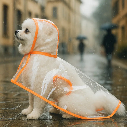 Transparent Dog Coat Raincoat | Waterproof Protection in Rain