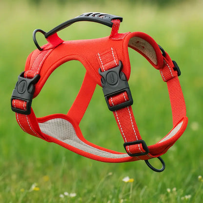 Dog harness against pulling | Reflective & safe with handle