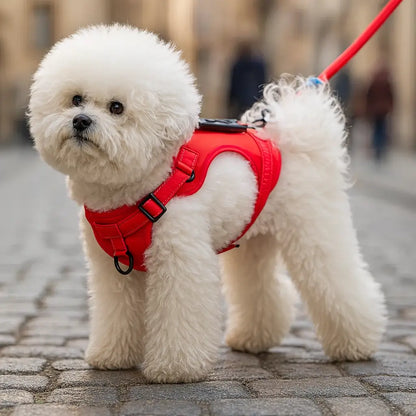 Dog harness against pulling | Reflective & safe with handle
