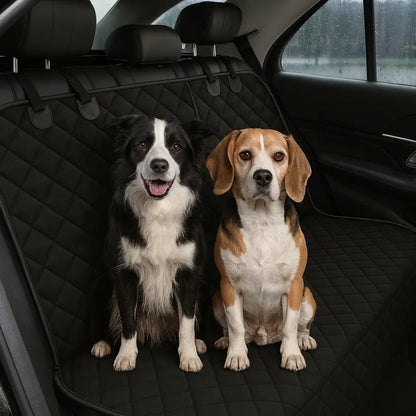 Siège auto pour chiens banquette arrière | Protection de siège imperméable & antidérapante pour voiture