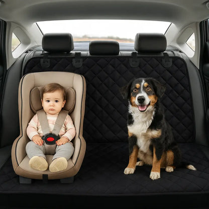 Siège auto pour chiens banquette arrière | Protection de siège imperméable & antidérapante pour voiture