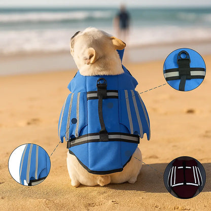 Dog Life Jacket with Chin Rest | Secure Buoyancy & Adjustable