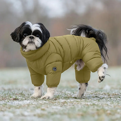 Winter Hundemantel mit Kapuze | Warmer Mantel für Kleine Hunde