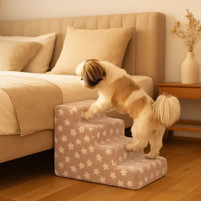 Dog stairs made of foam | Soft dog ramp with 3–4 steps