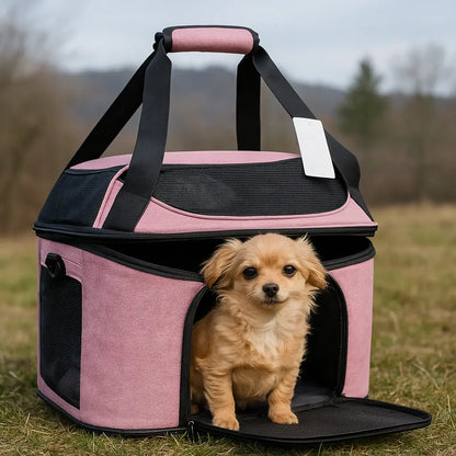 Dog carrier bag | Breathable shoulder bag for travel & outings