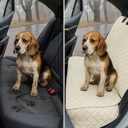 Siège auto pour chiens banquette arrière | Protection imperméable & lavable pour banquette arrière