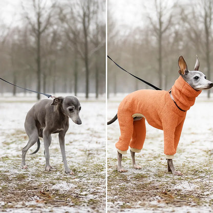 Hundemantel Fleece | Warmer Wintermantel für Hunde