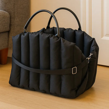 Tragbarer Hunde Autositz & Reisetasche | Warm, Sicher & Wintergeeignet
