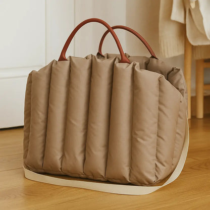 Tragbarer Hunde Autositz & Reisetasche | Warm, Sicher & Wintergeeignet