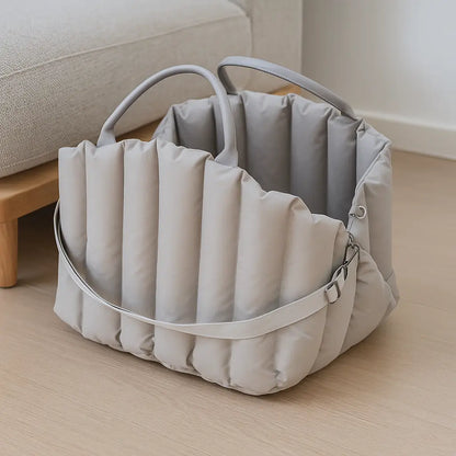 Tragbarer Hunde Autositz & Reisetasche | Warm, Sicher & Wintergeeignet