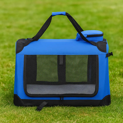 Foldable Dog Crate & Transport Bag - Safe & Comfortable for Travel