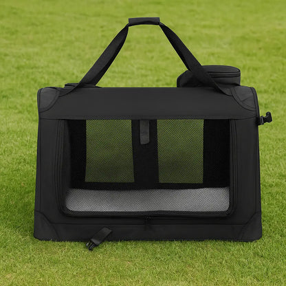 Foldable Dog Crate & Transport Bag - Safe & Comfortable for Travel