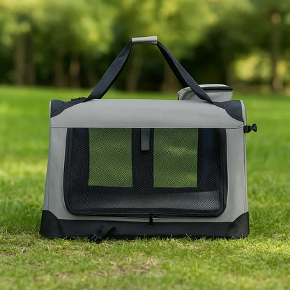 Foldable Dog Crate & Transport Bag - Safe & Comfortable for Travel
