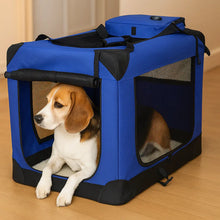 Foldable Dog Crate & Transport Bag - Safe & Comfortable for Travel