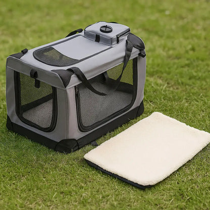 Foldable Dog Crate & Transport Bag - Safe & Comfortable for Travel