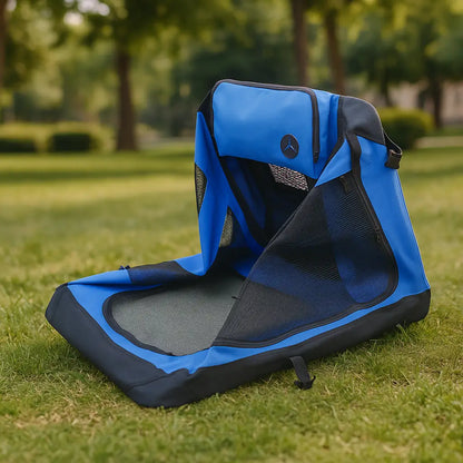 Foldable Dog Crate & Transport Bag - Safe & Comfortable for Travel