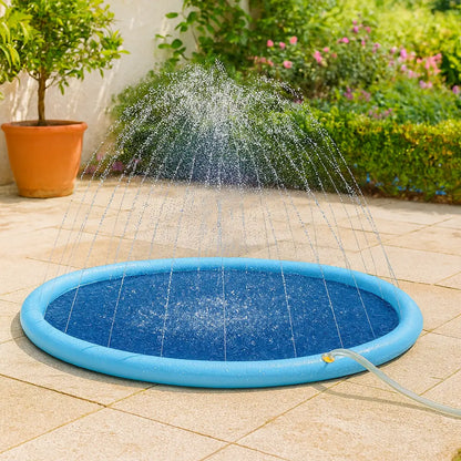 Sprinkler Swimming Pool for Dogs | Summer Water Toy & Dog Pool