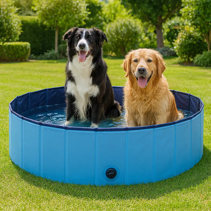 Foldable Dog Swimming Pool | PVC Dog Pool for Summer & Bathtub