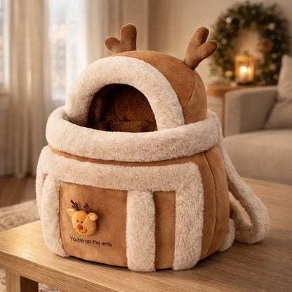 Plush Cat Carrier | Warm & Safe Carrier for Cats