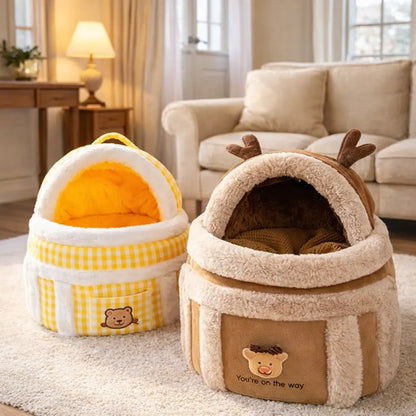 Plush Cat Carrier | Warm & Safe Carrier for Cats