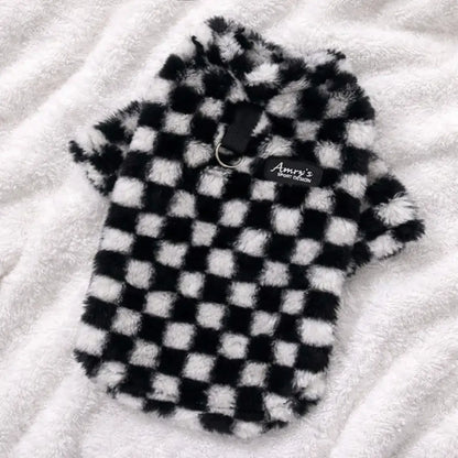 Dog Coat Black White | elegant, warm & stylish for dogs