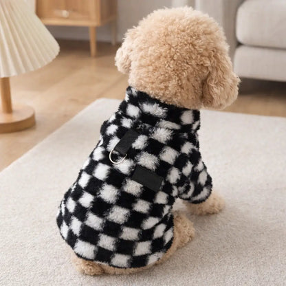 Dog Coat Black White | elegant, warm & stylish for dogs