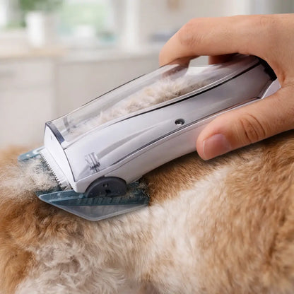 Tondeuse silencieuse pour chien avec aspiration | Sans fil pour toilettage canin