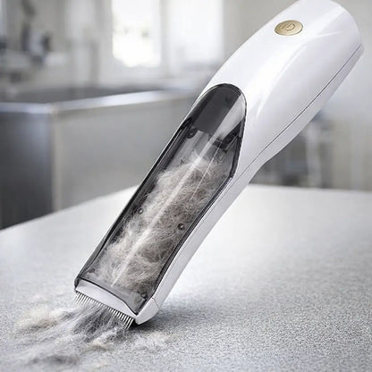 Tondeuse silencieuse pour chien avec aspiration | Sans fil pour toilettage canin