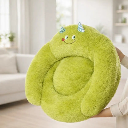Kuscheliges Katzenbett | Beruhigender Donut-Schlafplatz aus Plüsch