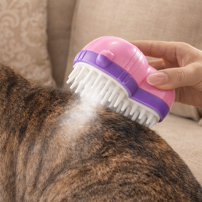Steam Cat Brush | Gentle Fur Care & Undercoat Cleaning