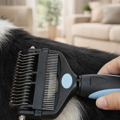 3-in-1 Dog Brush for Shedding Dogs & Less Dog Hair