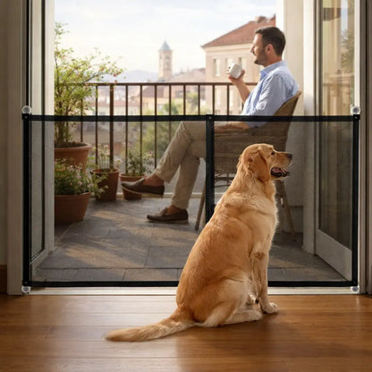 Portable Dog Gate for Stairs & Doors | Foldable with Zipper