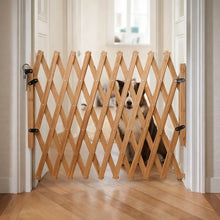Expandable Wooden Dog Gate for Doors & Stairs