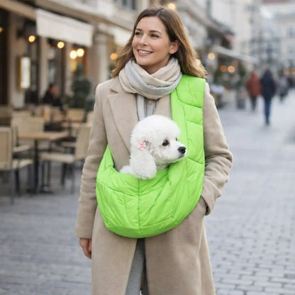 Dog Carrier Sling | Hands-Free & Warm for Small Dogs