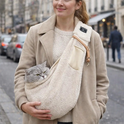 Cat Carrier Winter | Warm Shoulder Transport Bag