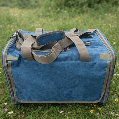 Sac de transport pour chien | Sac de voyage pliable avec aération & lit confortable