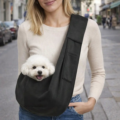 Hundetragetasche Sling | Freihändig & Sicher für kleine Hunde
