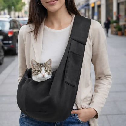 Cat Carrier Sling | Hands-Free & Safe for Cats