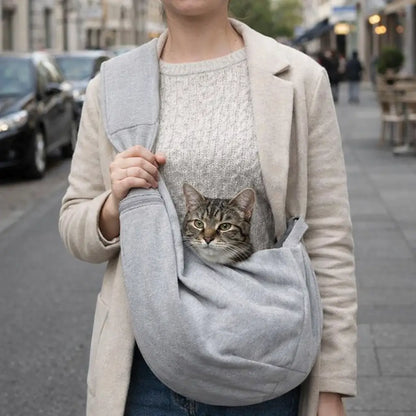 Cat Carrier Sling | Hands-Free & Safe for Cats