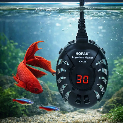 Mini Aquarium Heating Rod with LED Display | Adjustable 25–100W