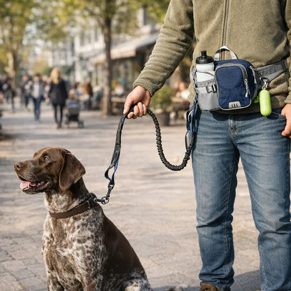 Hundetraining Hüftgurt mit Tasche & Leine | Freihändig & Reflektierend