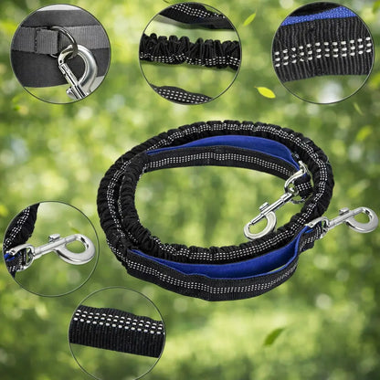 Hundetraining Hüftgurt mit Tasche & Leine | Freihändig & Reflektierend