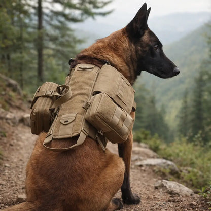 Tactical Dog Harness with Pockets | Modular Training Vest