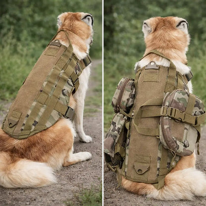 Tactical Dog Harness with Pockets | Modular Training Vest