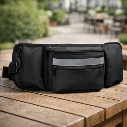 Dog Training Belt Bag with Linen Ring & Reflector