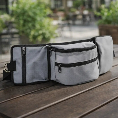 Dog Training Belt Bag with Linen Ring & Reflector