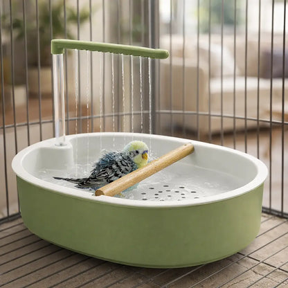 Birdbath with Shower | Electric Birdbath with Rain Function