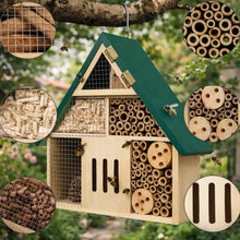 Insect hotel made of wood for garden & balcony | Sustainable bee hotel